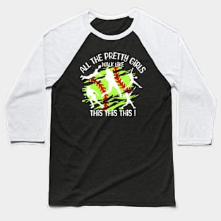 All the pretty girls like green Baseball T-Shirt